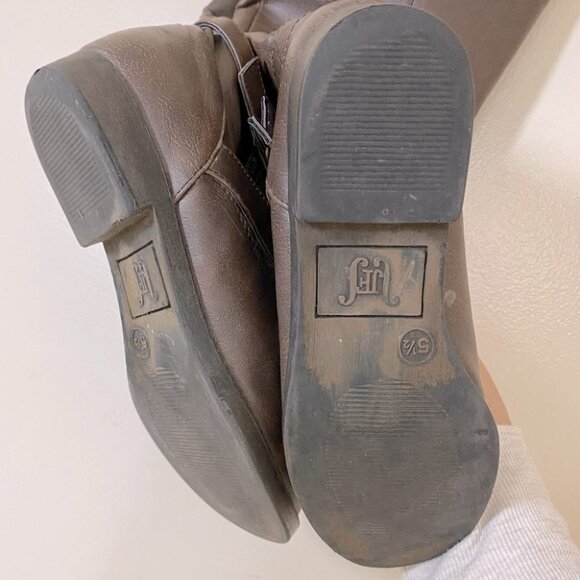 Just Fab Brown Apollina Knee High Boots 5.5 - Picture 8 of 10